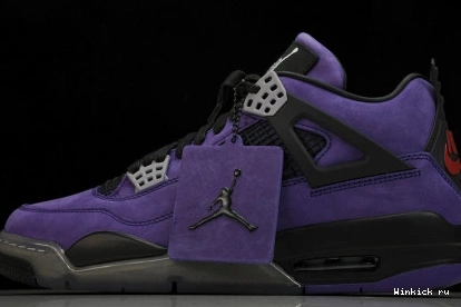 Travis Retro x Jordan Purple Air 4 Scott 0913